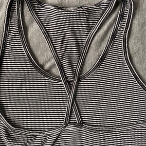 Women’s black and white tank top